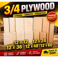 PRE-CUT 3/4 PLYWOOD 12x12, 12x24, 12x36, 12x48