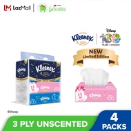Kleenex Facial Tissue Softpack DIsney 100 Design - 3PLY (100's x 4 packs)