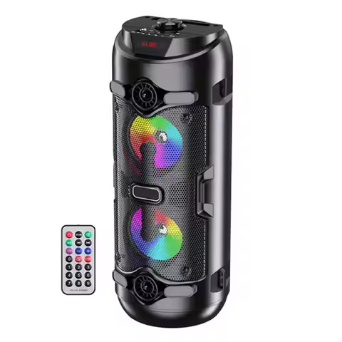 ~【On Sale】Wireless Bluetooth Column Portable Speaker Big Powerful Speaker Music Center Subwoofer Col