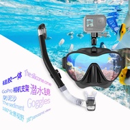 Cermin mata menyelam rentas sempadan gopro braket snorkelling selam percuma cermin tiub pernafasan b