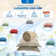 SNOW MILK LUXHOME Pillowcase/Pillowcase 50x70 with Ruffles, Pillowcase 35x100 Zipper