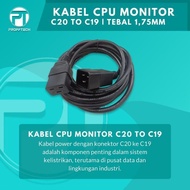 Profftech IEC 60320 C20 Male to C19 Female Power Cord Cable 1.75mm Thick - C20 C19 Cable