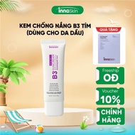 Innoskin Korean Broad Spectrum Sunscreen Purple B3 Suncream SPF50+ PA++++ 9 Free 1 Box of Innoskin M