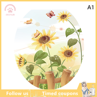 【SHZTGM】 WC Pedestal Pan Cover Sticker Toilet Stool Commode Sticker Home Decor Bathroon Decor 3D Printed Flower View Decals