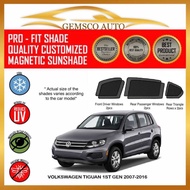 Volkswagen Tiguan 1st Gen 2007 - 2016 (6 / 7pcs) Car Magnetic Sunshade /Rear Windscreen Sunshade /Bo