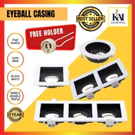 LED Eyeball Fitting/Casing Black/White Downlight Casing