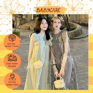 [ SIÊU XIINH M79 ]VÁY BẦU THỜI TRANG KẺ CARO CÁNH TIÊN XINH XẮN-ĐẦM BẦU BẦU XINH ĐI CHƠI ĐI LÀM ĐỀU 