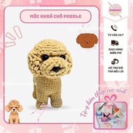 Handmade Wool Furry Poodle Dog Keychain