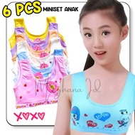 KATUN 6 Pcs Miniset cotton girls domsol miniset elementary school junior high school children withou