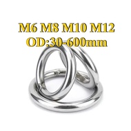 304 Stainless Steel Welding Ring/Round Washer M6/M8/M10/M12 [HJX] (Y6) (x6)