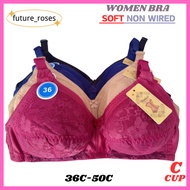 C cup 36C-50C Mama bra no iron Women's underwear without wire non wire C2008 bra wireless bra