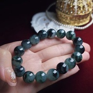 稀有•特色•招財|療癒潑墨冰飄花珠|緬甸A貨翡翠珠串手串手鍊