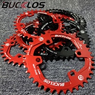 BUCKLOS Aluminum Bicycle Chainring 96BCD 32T 34T 36T 38T MTB Chainwheel Round/Oval Narrow Wide Chain