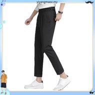 VENGOZ - Men's Formal Pants Classic Buckle Gurkha Pants Grey