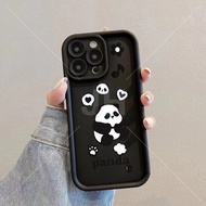 Case Moto G54 5G G64 G54 POWER G84 G85 G55 G35 G75 5G Case Multi color anti drop simple panda shell