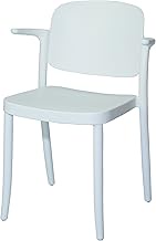 COLOS Piazza 2 Stacking Chair, Set of 2, Width 22.2 x Depth 20.1 x Height 31.1 inches (56.5 x 51 x 7