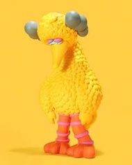KAWS SESAME STREET BIG BIRD 芝麻街 大鳥 搪膠 公仔
