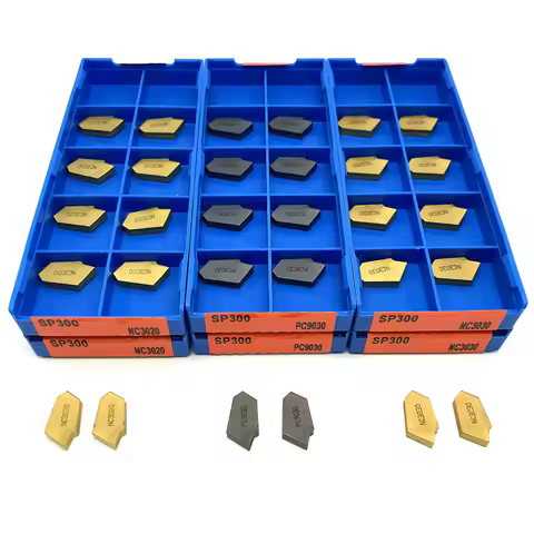 SP200 SP300 SP400 PC9030 NC3020 NC3030 Slotted Carbide Inserts Parting and Grooving Metal Tool Lathe