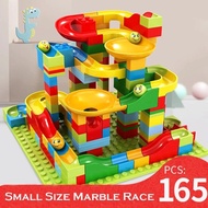 84-504PCS Small Size Marble Race Run Blocks Maze Ball Track Building Blocks Funnel Slide Blocks Educ