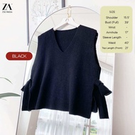 ZOE ARISSA NEW CUTE VEST MUSLIMAH RIBBON VEST CARDIGAN KNITWEAR BLOUSE WOMEN Jocelyn Vest knitted Se