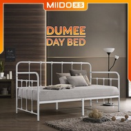 Miido Dumee Day Bed (Single Size) / Super Base Strong Metal Bar/Powder Coat Metal Bed/Suitable For H