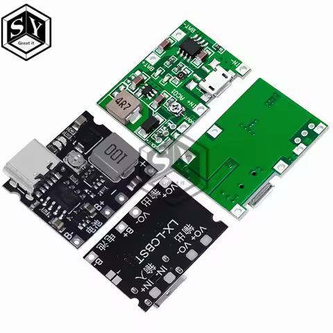 NEW Lithium Li-ion 18650 3.7V 4.2V Battery Charger Board DC-DC Step Up Boost Module TP4056 DIY Kit P