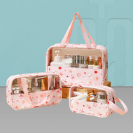 Hitchie Macaron Waterproof Cosmetic Makeup Bag Toiletries Organizer Pouch Transparent Beg Kosmetik M