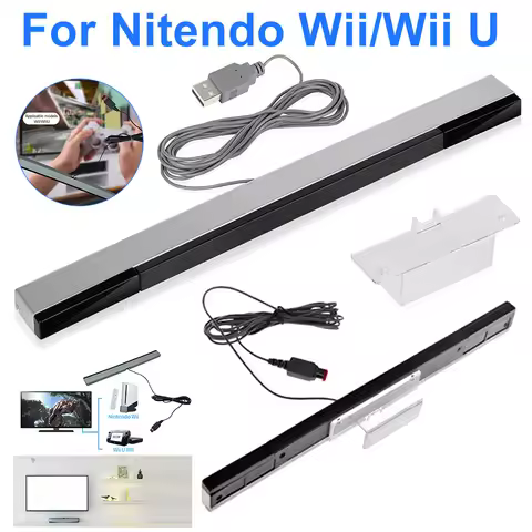 For Nintendo Wii/Wii U Game Sensor Bar Infrared IR Signal Ray Wired Receivers USB Plug Sensor Bar Fo