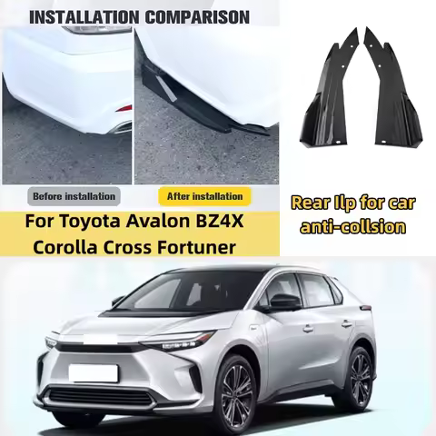 Car Rear Bumper Spoiler Lip Diffuser Side Skirt Splitter Wrap Angle Anti-Crash For Toyota Avalon BZ4