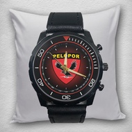 Men's Watch Resimen PIONEER POLICE POLICE Black Leather Quartz Analog 01