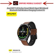 Awei H27 1.43 Inches Smart Watch Sport Wristband Bluetooth Call Wireless Charging Custom Fit
