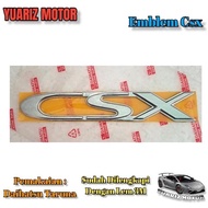 EMBLEM CSX LOGO TULISAN CSX DAIHATSU TARUNA FULL CHROME