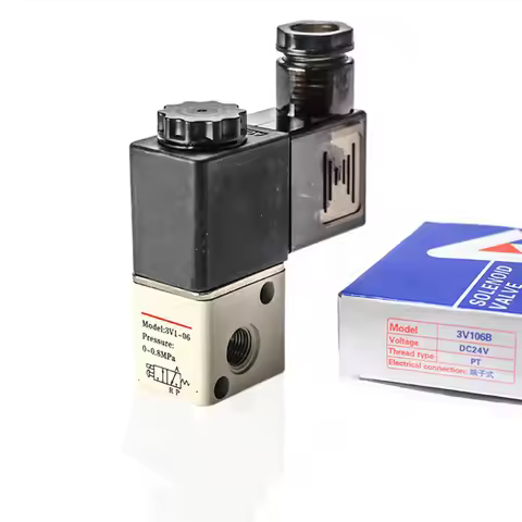 Direct Action Electromagnetic Valve 3V1-06 1/8" 2 Position 3 Way Pneumatic Solenoid Valve