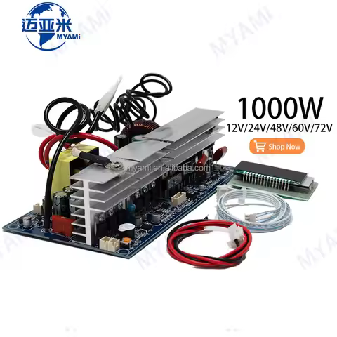 Myami 1000w Pure Sine Wave 12v/24v/48v Ac 220v/110v Power Inverter Board 1kw 2kw Converter Booster L