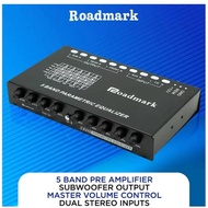 Pre AMP Parametric Equalizer Audio Equalizer 5 Band with Subwoofer Output PRE AMP Q5