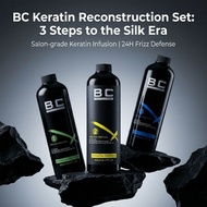 BC Care Hair Keratin Treatment 800ml x3 Set Instant Frizz Control Smooth Shine for Damaged Hair