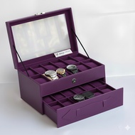 Purple Watch Box For 24 Watches 24-Pack Watch Box/
