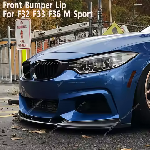 Gloss Black Front Bumper Lip Spoiler Splitter Diffuser For Bmw F32 F33 F36 430i 430d 440i M Sport 20