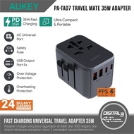 Aukey PA-TA07 Travel Mate 35W Charger USB PD Universal Travel Adapter