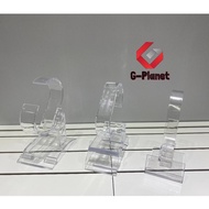 Readystock Wrist watch display rack holder sale show case stand tool clear plastic watch stand transparent stand G-shock