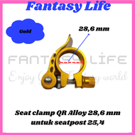 Fantasy Seat Clamp Klem Tiang Sadel QR Quick Release Sepeda 28.6 Aloy sepeda anak BMX federal fixie