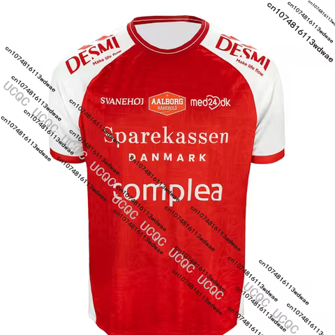Aalborg Danish 2026/25 New Arrival Denmark 3D Print Handball Jersey Casual T-Shirt Breathable Mens K