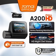 70mai A200 Dual Channel Front and Rear Dashcam 1080P Full HD+ HDR 24H Parking Surveillance Dash Cam