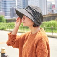 質感西裝布 有機棉內襯抗UV報童遮陽帽