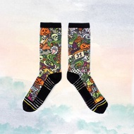 【小創襪】Halloween 長統襪 萬聖節裝扮 南瓜襪 鬼 萬聖節襪 橘