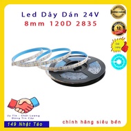 Led Strip 24V 10m/roll 120D 8mm 2835 cut into 5cm section, genuine IP20 Copper wire, good quality