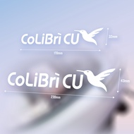 Xiii _ Sym CLBCU Hummingbird Colibr Foot CU Shape Car Sticker
