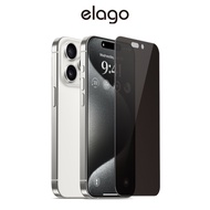 Elago Privacy Glass+ Screen Protector Compatible with iPhone 15 Pro and Pro Max Only, Device Not Inl