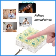 KOK 9 Key Keyboard Clicks Toy Keychain Multifunctional Stress Relief Keycaps