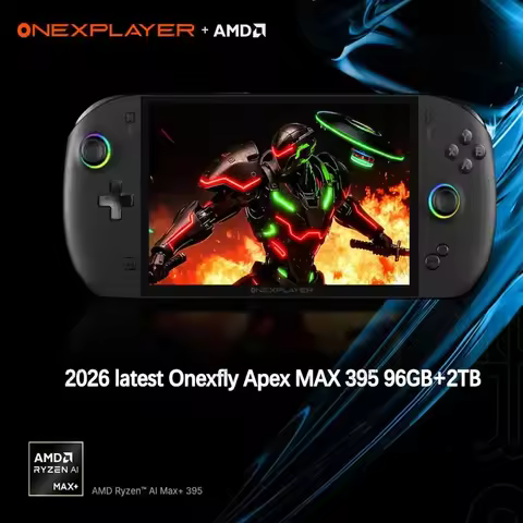 2026 latest Onexfly Apex AMD Ryzen AI Max+ 395 96GB LPDDR5/2TB handheld game console 8" Pro-Gaming D